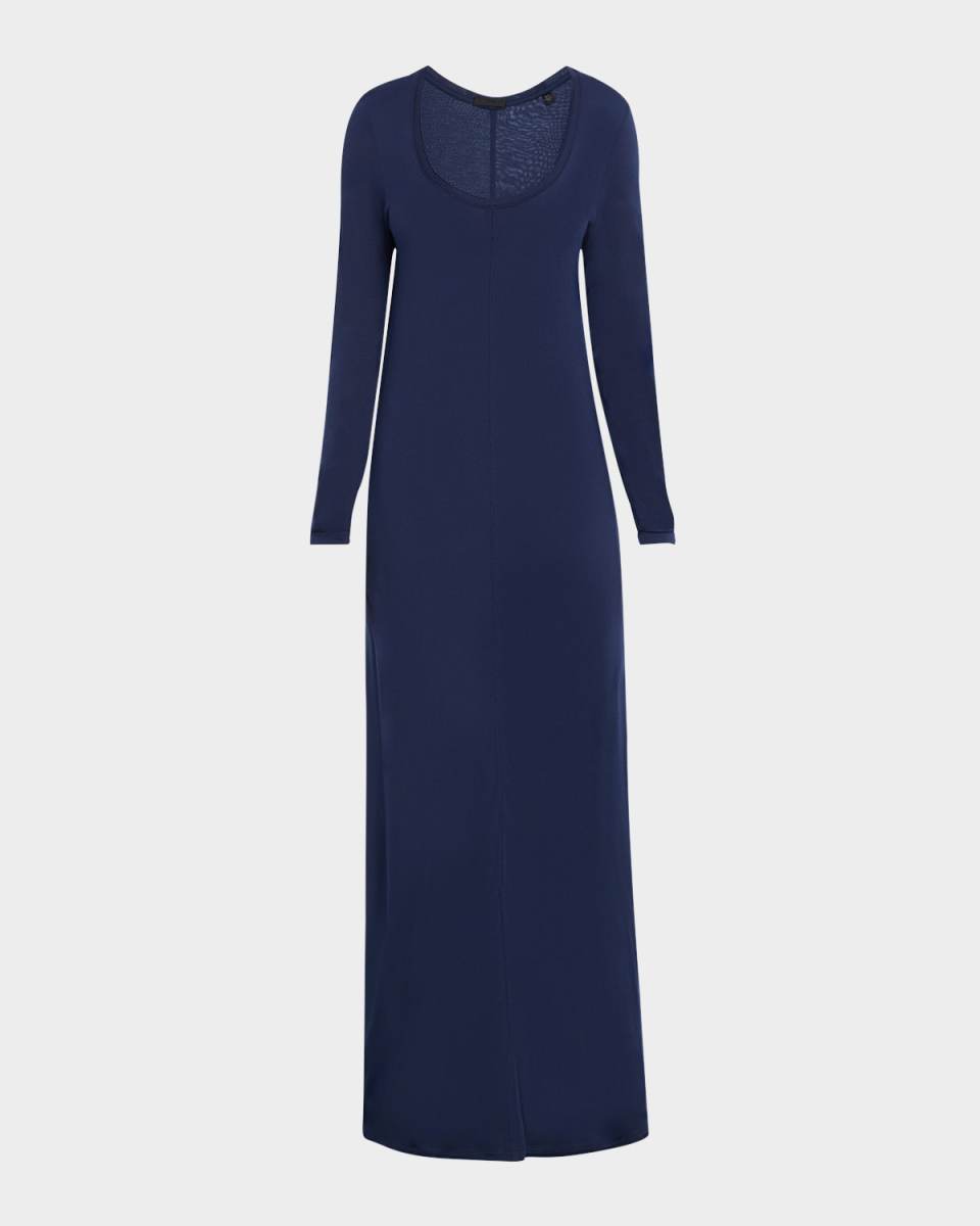 Modal Jersey Scoop-Neck Maxi Dress